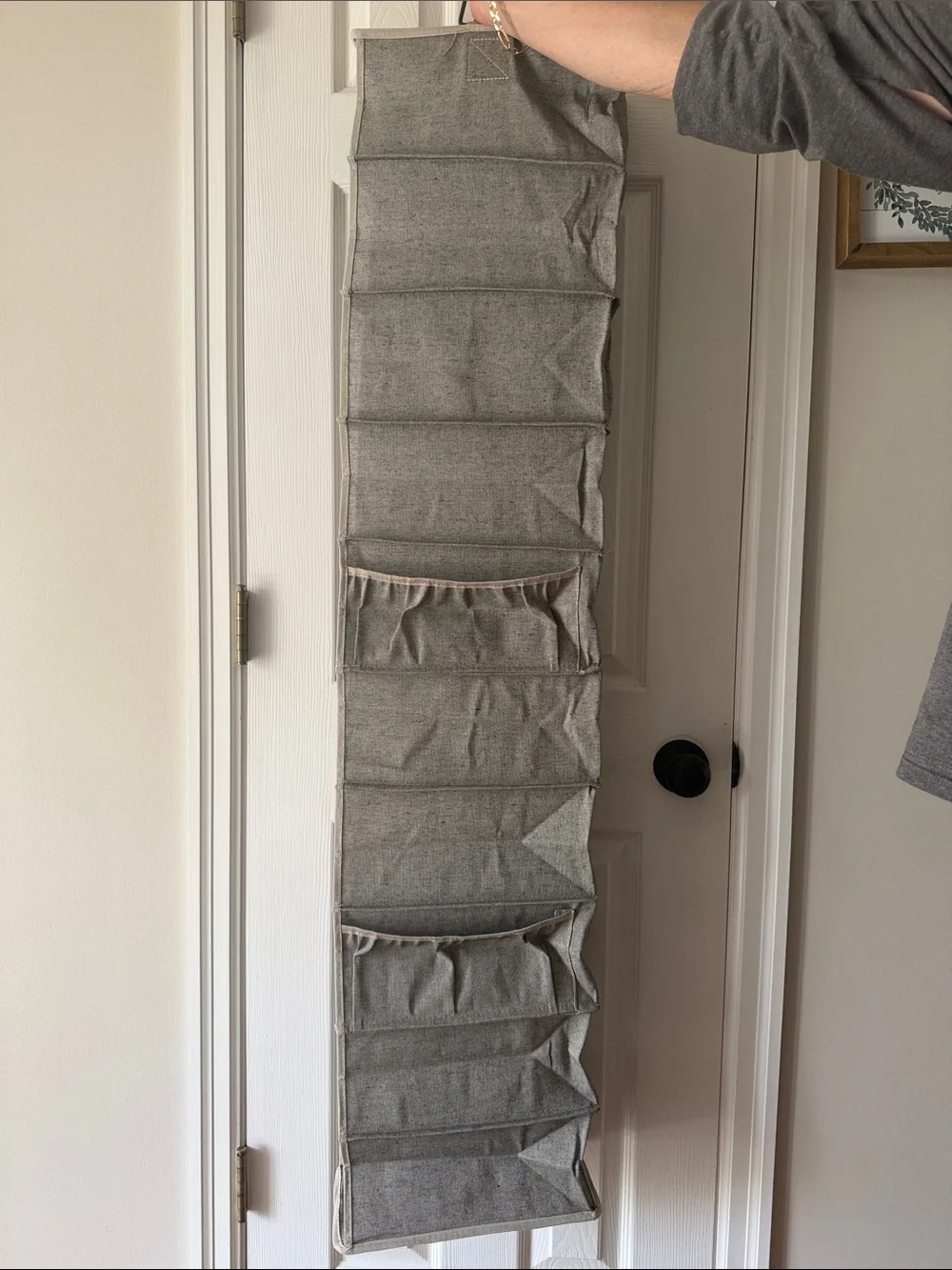 Hanging 10-Shelf Closet Organizer - Gray